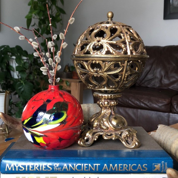 Scarlett Hand Blown Oil Lamp - Picture 6 of 6